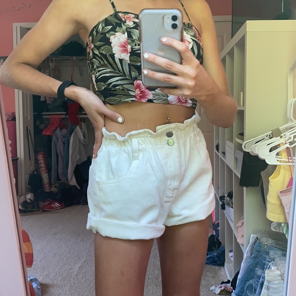 Princess Polly Pants - shipwreck paper bag denim shorts